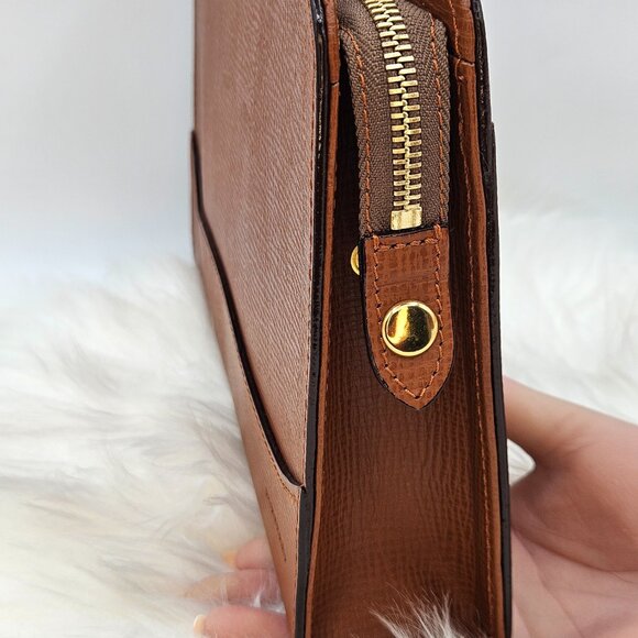 Burberry  Brown Leather Clutch - Picture 6 of 16